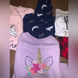 3 pair Carters PJ’s & 1 shirt - Girls 4 - smoke free pet free home